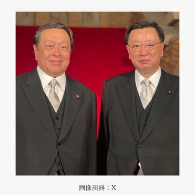 浜田靖一さんと松野博一さん